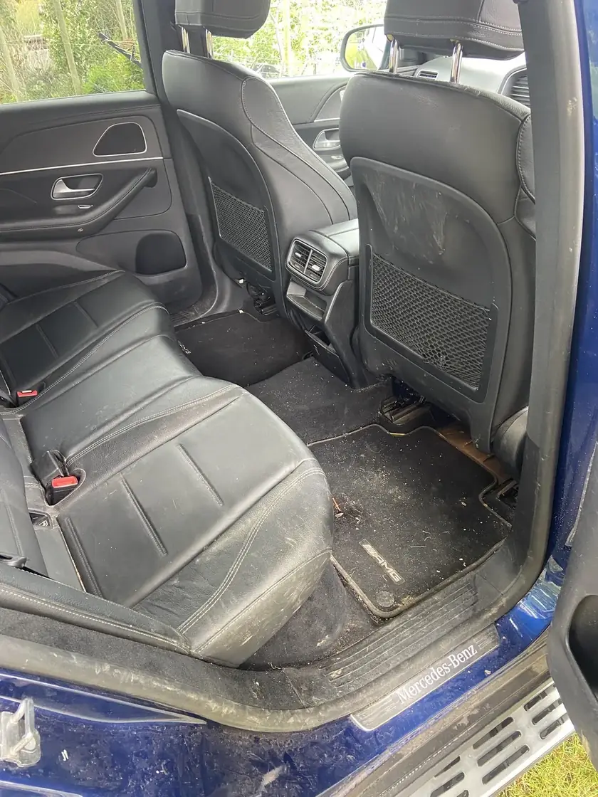 Mercedes Interior before detailing