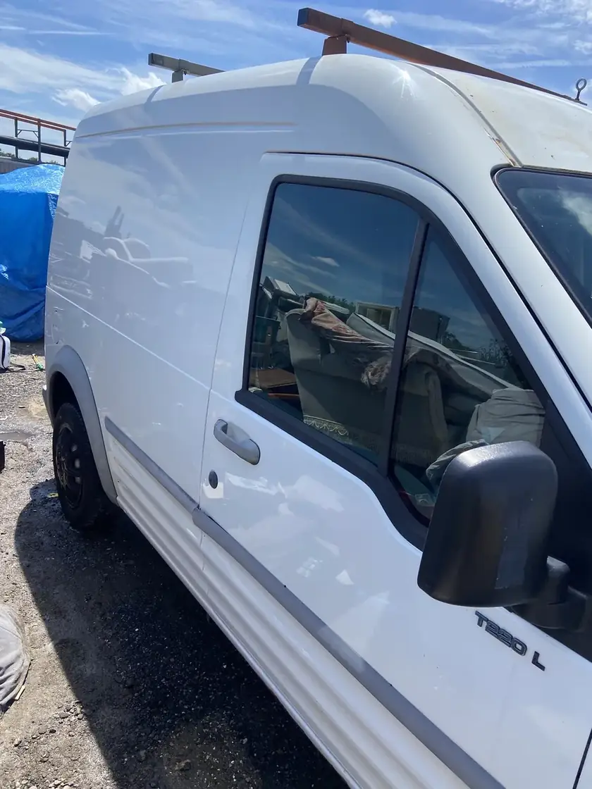 White van after exterior cleaning
